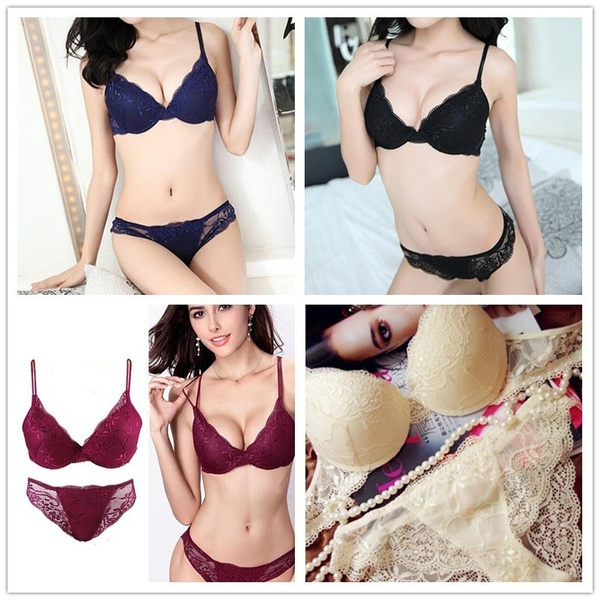 Women Lace Bra With Underwire Thin Padded Plus Size Bras 