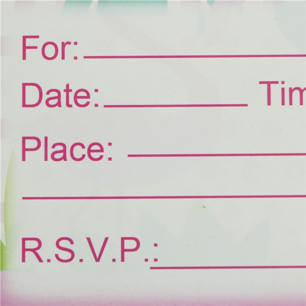 10pcs flamingo invitations cards baby shower happy birthday party invitations RS 