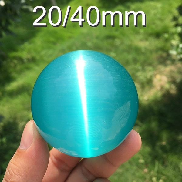 Cat's Eye Crystal Ball Natural Celestite Quartz Crystal Sphere Ball ...