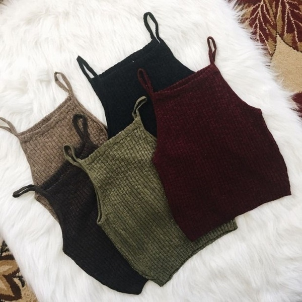 womens sleeveless knit tops