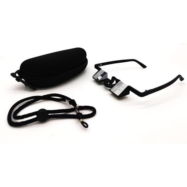 Pro Belaying Glasses for Outdoor and Indoor Climbing High Transparency Light Weight Black Unisex Neck Strap Zipper Case Belay Specs