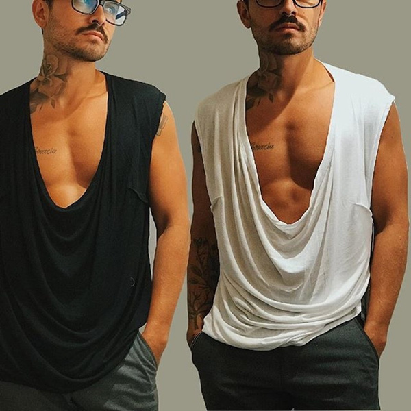 sleeveless v neck t shirts