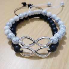 Bracelet, Infinity, beadsbraidedbracelet, infinitecharmjewelry