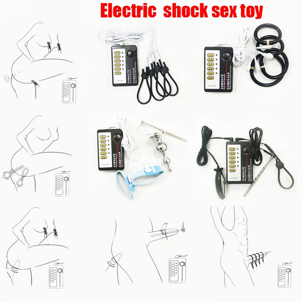 NEW HOT Multiple Choices Electric Shock Therapy sex toys Electric Shock Massager Therapy Massager Electro Stimulation Sex Toys Safe Current Without