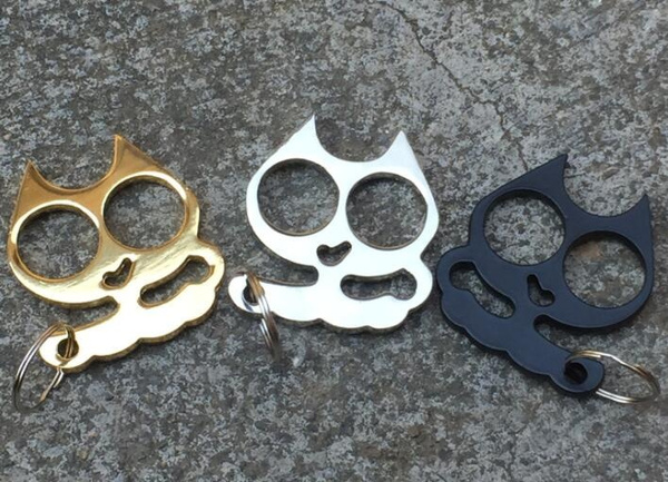 New Cute Cat Brass Knuckles Holy Spiritus Mundus Named Stainless