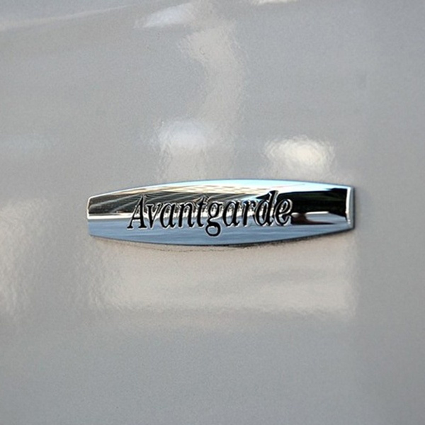1pc 3D Metal Avantgarde Car Fender Side Emblem Badge Decal Rear Bumper Trunk  Sticker for Mercedes Benz AMG Car Styling Sticker