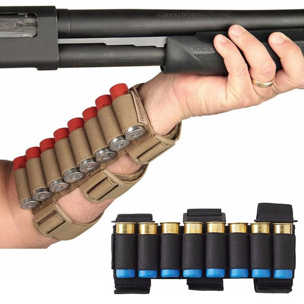 Airsoft Gun Accessories-Hunting Shotgun Shell Tactical Conveyor 8 rounds Shooters Sleeve Forearm Bag Shooters(21x5cm) | Wish