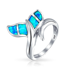 fireopalring, Sterling, bluefireopal, 925 sterling silver
