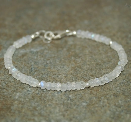 rainbow moonstone bracelet