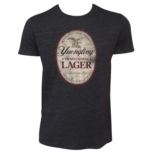 Yuengling Distressed Logo Men's Dark Gray T-Shirt | Wish