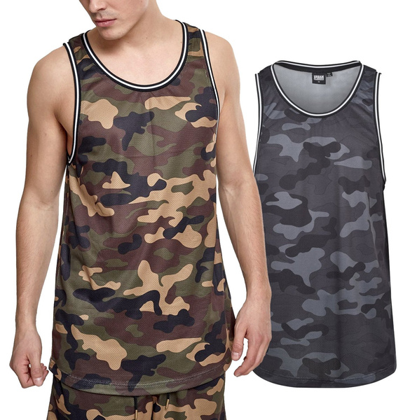 Urban Classics - MESH ARMY Sports Tank Top camo | Wish