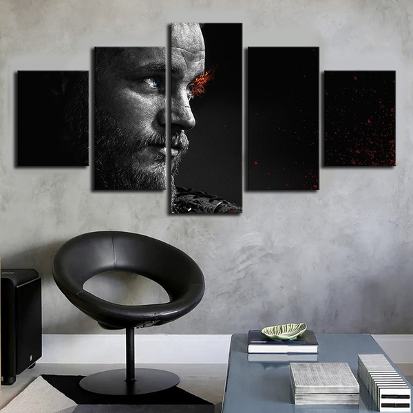 5 Piece Vikings Ragnar Lothbrok Poster Wall Pictures Modern Oil Painting Art For Home Decor No Framed Wish - Viking Home Decor Uk 5 Piece Vikings Ragnar Lothbrok Poster Wall Pictures Modern Oil Painting Art For Home Decor No Framed Wish - Viking Home Decor Uk