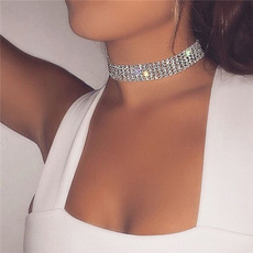 Chain Necklace, DIAMOND, Jewelry, Crystal Jewelry