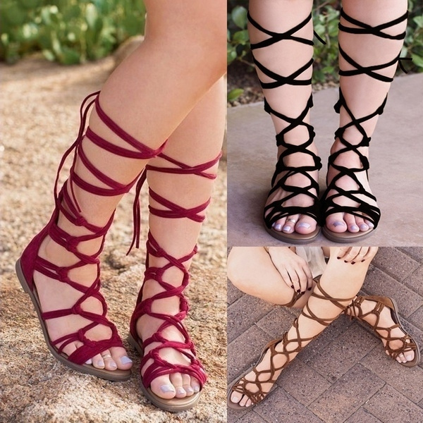 Up the deals leg gladiator sandals