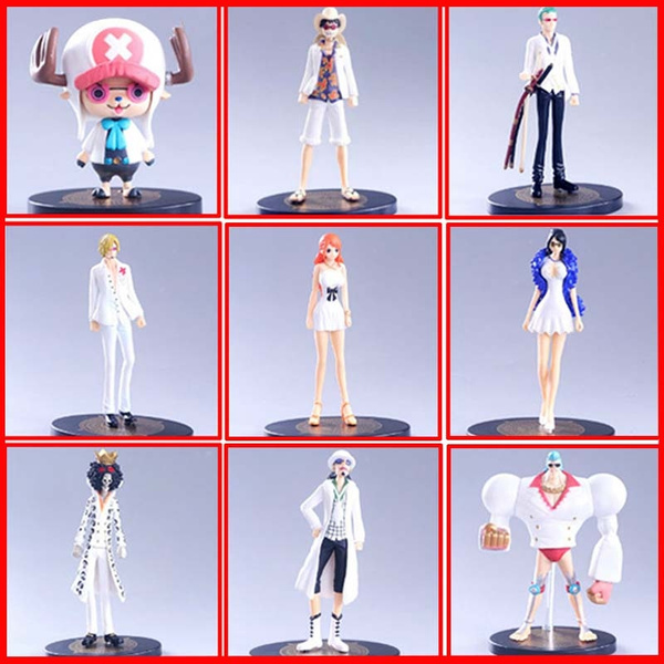 One Piece Action Figures Personagens Tripulacão Filme Gold Luffy, Sanji,  Zoro, Nami, Brook, Usopp, Robin, Franky, Chopper