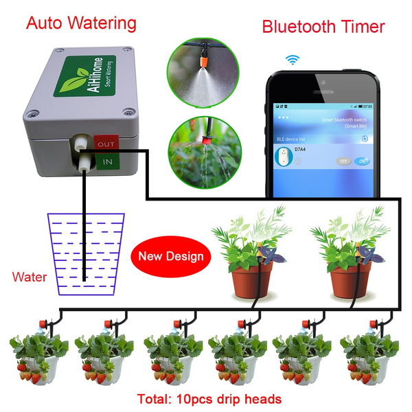 2021 New Smart Drip System Automatic Timer Watering Device Garden Water Pump 