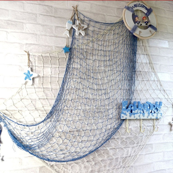 Mediterranean Decorative Nautical Fishing Net Beach Party Decor Nets  Hangings