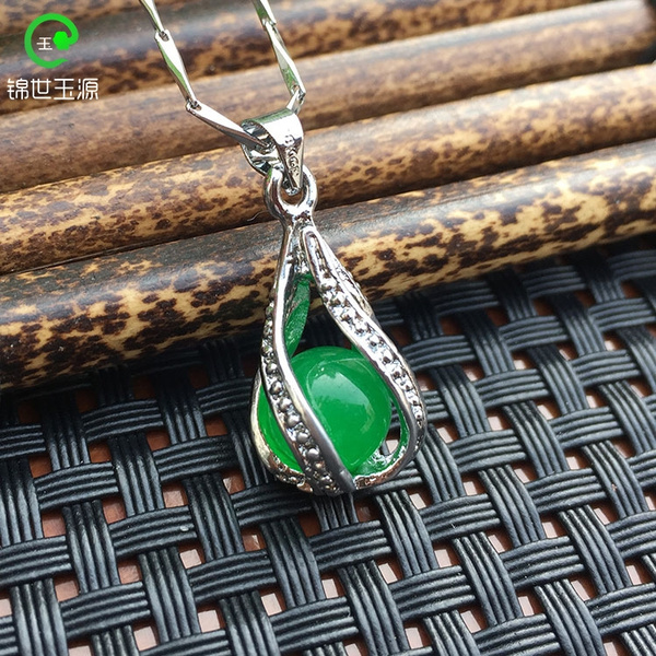 Malay Jade Jewelry Pendant Jade with Necklace Arts and Crafts |
