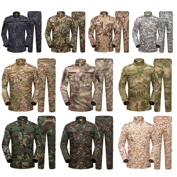 Tactical Army Camouflage Combat Uniform Men Military Uniform Clothing Suits