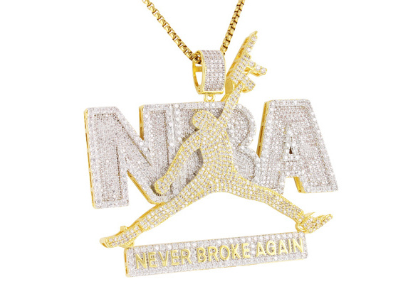 never broke again nba pendant chain｜TikTok Search