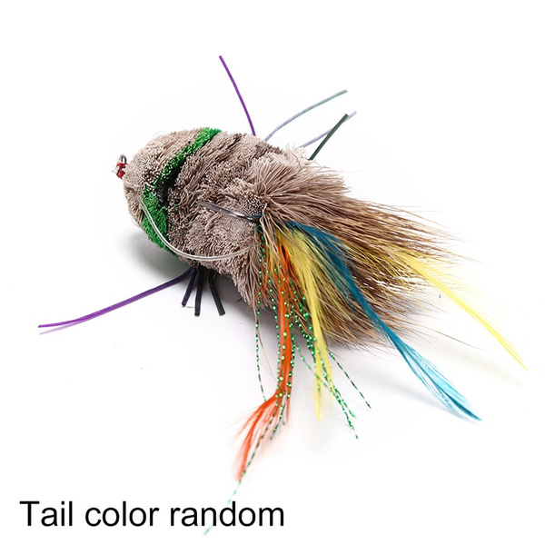 Salamander Fly Fishing Flies Trout Bass Lure Bait Float Weedless