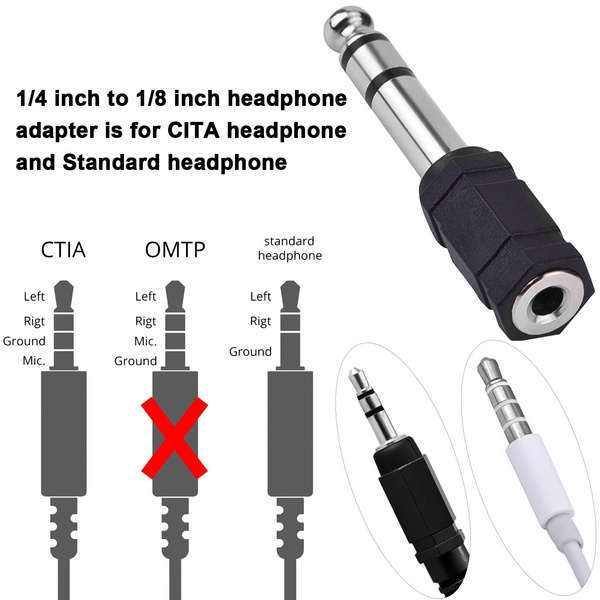 Large headphone jack discount adapter