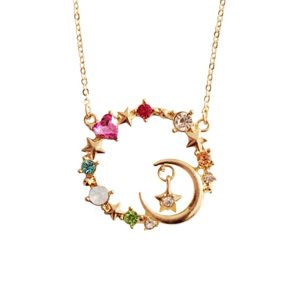 sailor moon crystal star luna Wreath necklace jewelry