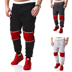 middlewaisted, sport pants, pants, Patchwork