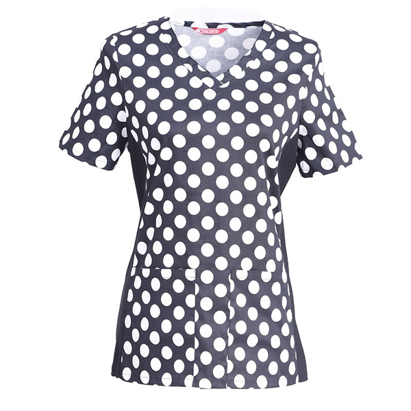 polka dot scrub top