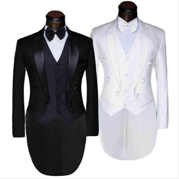tuxedo dress black and white