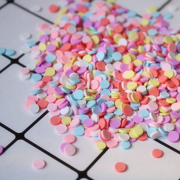 50g DIY Polymer Clay Fake Candy Sweets Creamy Sugar Sprinkles Beauty Decor UK 