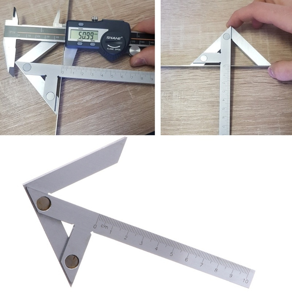Centering Square Gauge Round Marking Center Finder Measuring Tool #100*70mm 