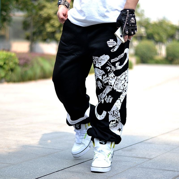Mens Fashion Casual Slim Autumn New High Quality Cotton Sports Personality  Hip-hop Pants, Casual Pants, Sports Pants