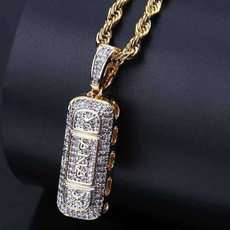 Chain Necklace, DIAMOND, rapamphiphop, gold