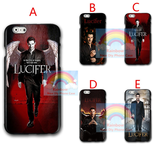Lucifer Phone Case Personalized Lucifer Morningstar Phone Case for Iphone 6 6s 7 7plus for Iphone XR Hard Plastic Phone Protective Case