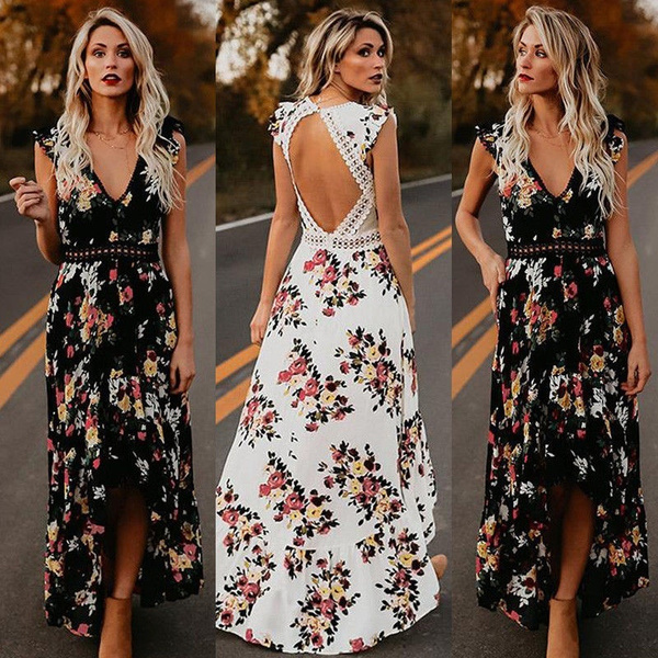 long floral sundress