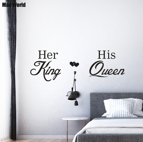 High-quality Her King His Queen Love Wall Art Stickers Wall Decal Home DIY Decoration Wall Mural Removable Room Decor Wall Stickers | Wish High-quality Her King His Queen Love Wall Art Stickers Wall Decal Home DIY Decoration Wall Mural Removable Room Decor Wall Stickers | Wish