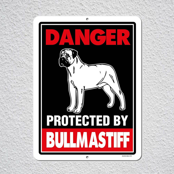 Wall Metal Sign Beware of Dog Fence 