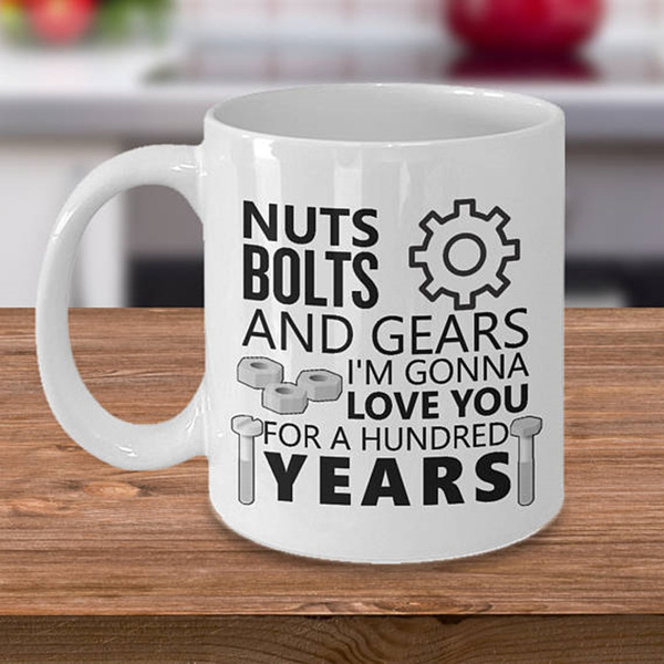 Birthday Gift For Mechanic Mechanic Mug Funny Mechanic Present Mechanic Gifts Nuts Bolts And Gears Wish