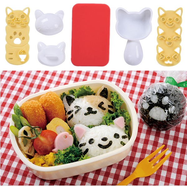 Cartoon Shape Rice Ball Set Sushi Roll Sushi Mold Rice Ball Rice