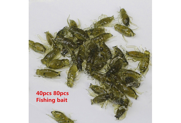 Cricket soft plastic bait insect fishing lure 8/12 pcs