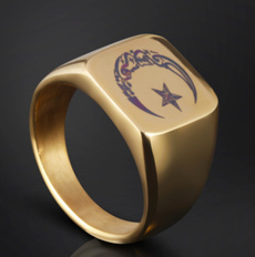 Sterling, ringsformen, 18k gold, Star
