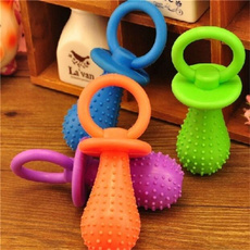 Small Pet Chew Toy Soft Small Rubber Pacifiers Training Dog Toys Molar Tooth Cleaning Toy for Puppy Dog 