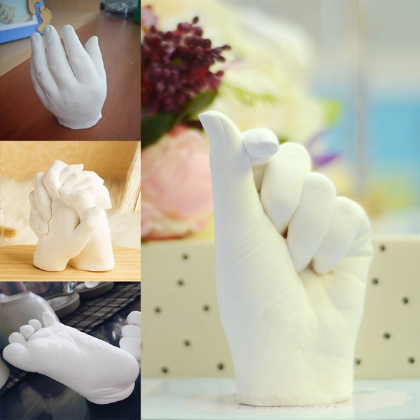 Gifts DIY Keepsake Handprints Footprints Baby Hand Casting Plaster Molding  Powder Kit