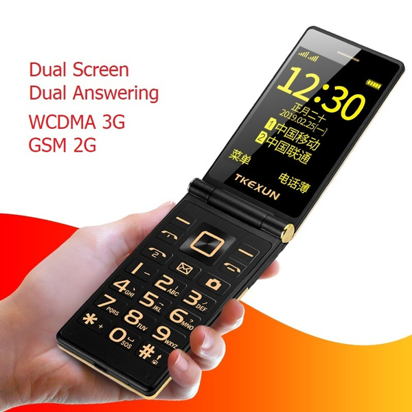 Téléphone mobile senior 1,8 Téléphone mobile GSM Dual SIM flip