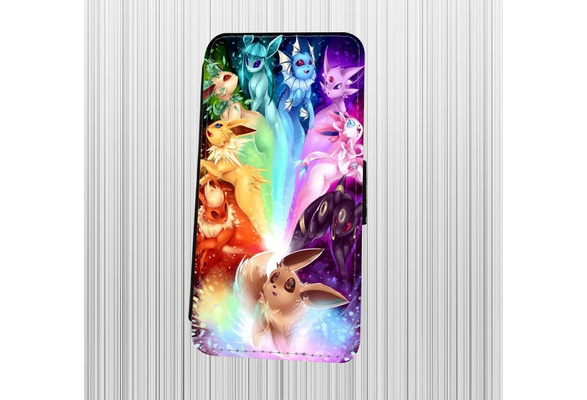 Eevee Evolution Rainbow Art Pokemon for Apple iPhone Samsung