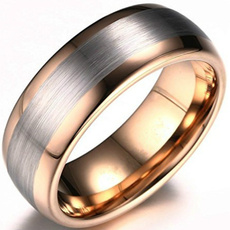 goldplated, 8MM, tungstenring, Jewelry
