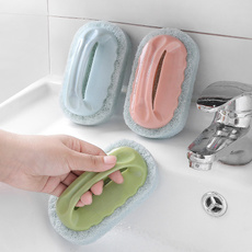 Random 1pcs Plastic Handheld Sponge Kitchen Cleaning Bathtub Ceramic Tile Glass WC Brush Sponge Durable Wall Cleaner