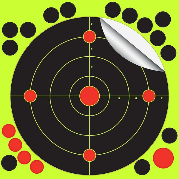 Shooting Targets 8 Inch Stick & Reactive Self Adhesive Shooting Targets ...
