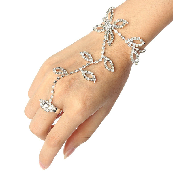 Anjana Butterfly Hand Chain Bracelet